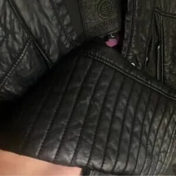 Max Studio faux leather moto jacket - Picture 4 of 4